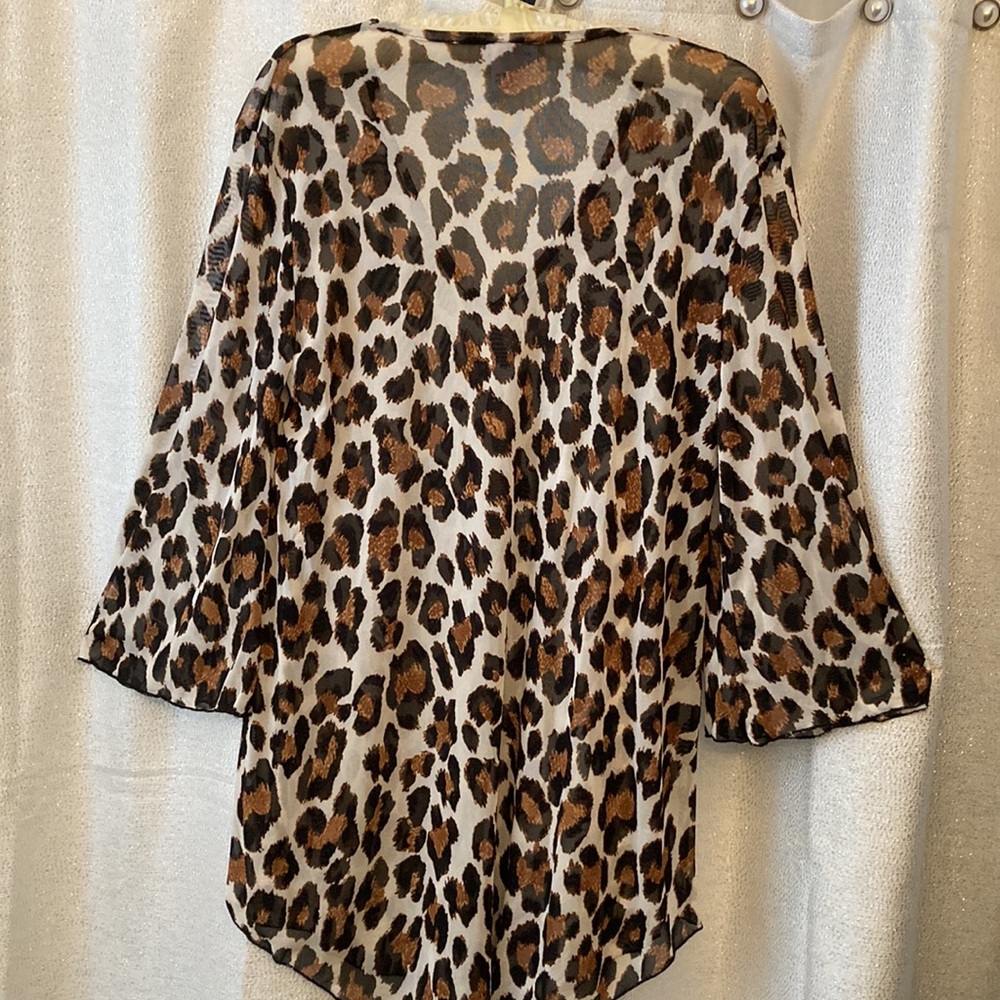 Jordan Taylor White Leopard Cover Up